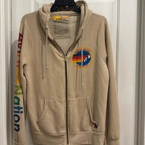 Aviator Nation Full Zip-Up Hoodie with Size XL